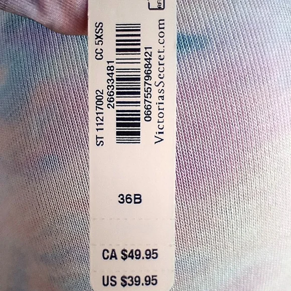 Victoria's Secret X Naomi Osaka Collab Matching Bra 36B & Panty M NWT - Picture 10 of 14